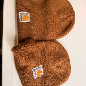 Carhartt Kids Tan Beanie Duo